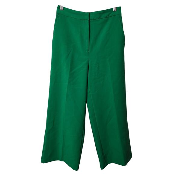 Zara Pants - Zara High Rise Wide Leg Dress Pant Lime Green